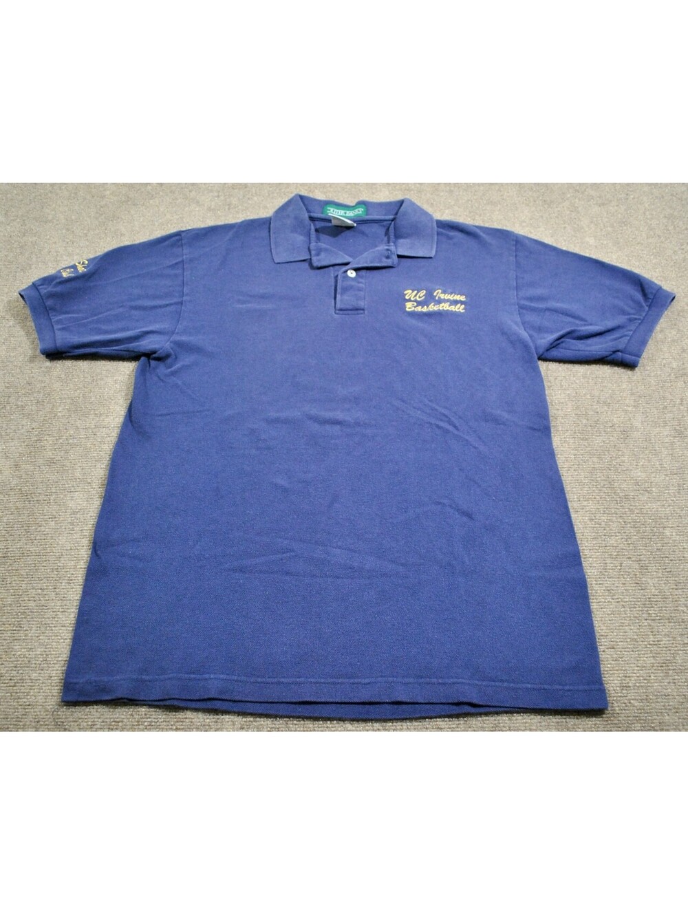 UC Irvine Basketball 90s Vintage California Fat Shot Booster Club Polo Medium
